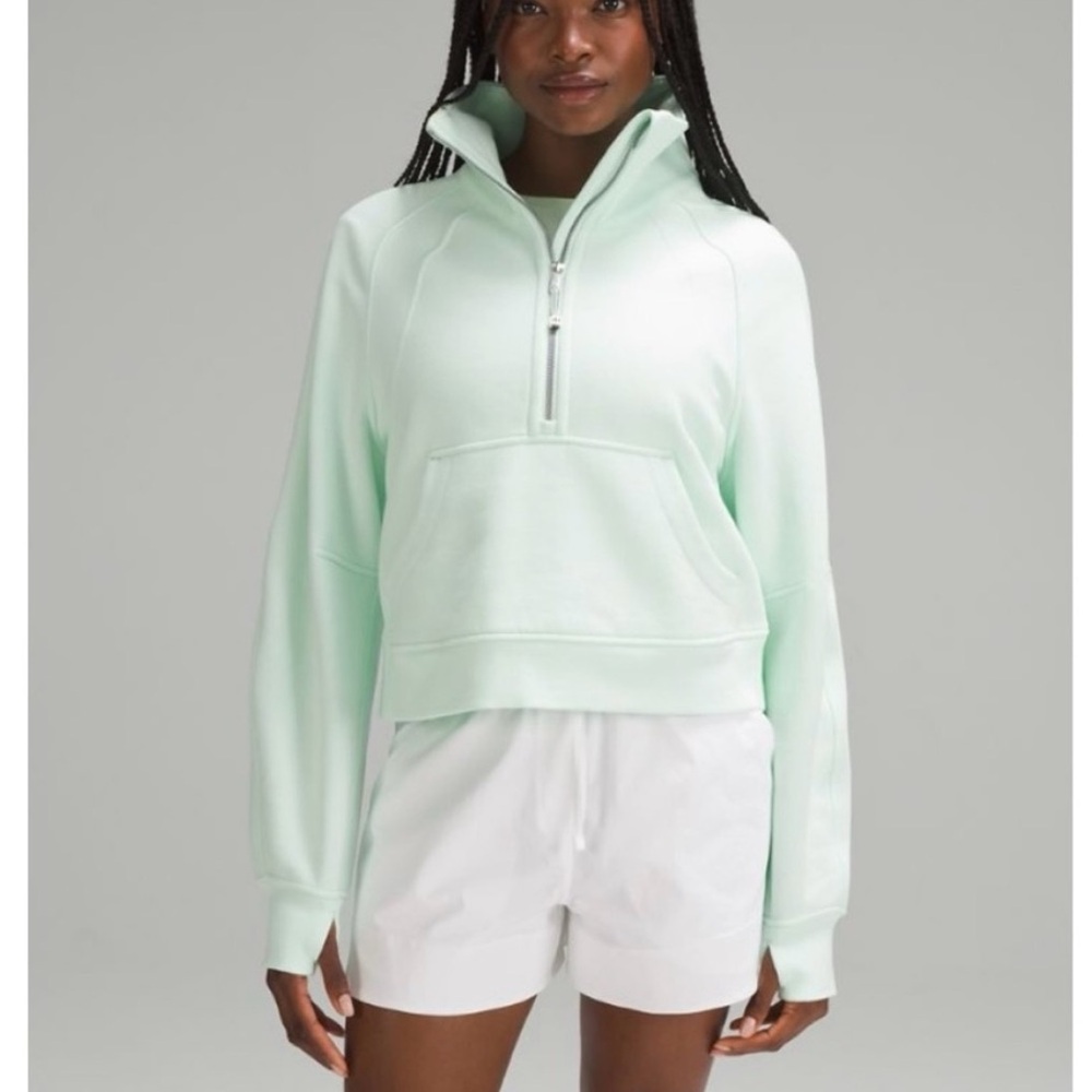 Lululemon Scuba Oversized Half-Zip in Mint Moment